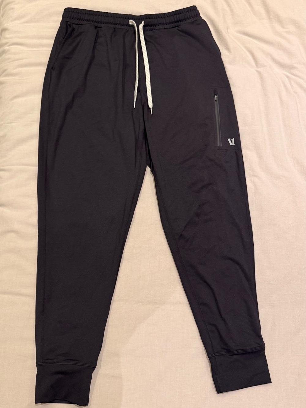 Vuori Men’s Black Performance Joggers with Zippered Pocket